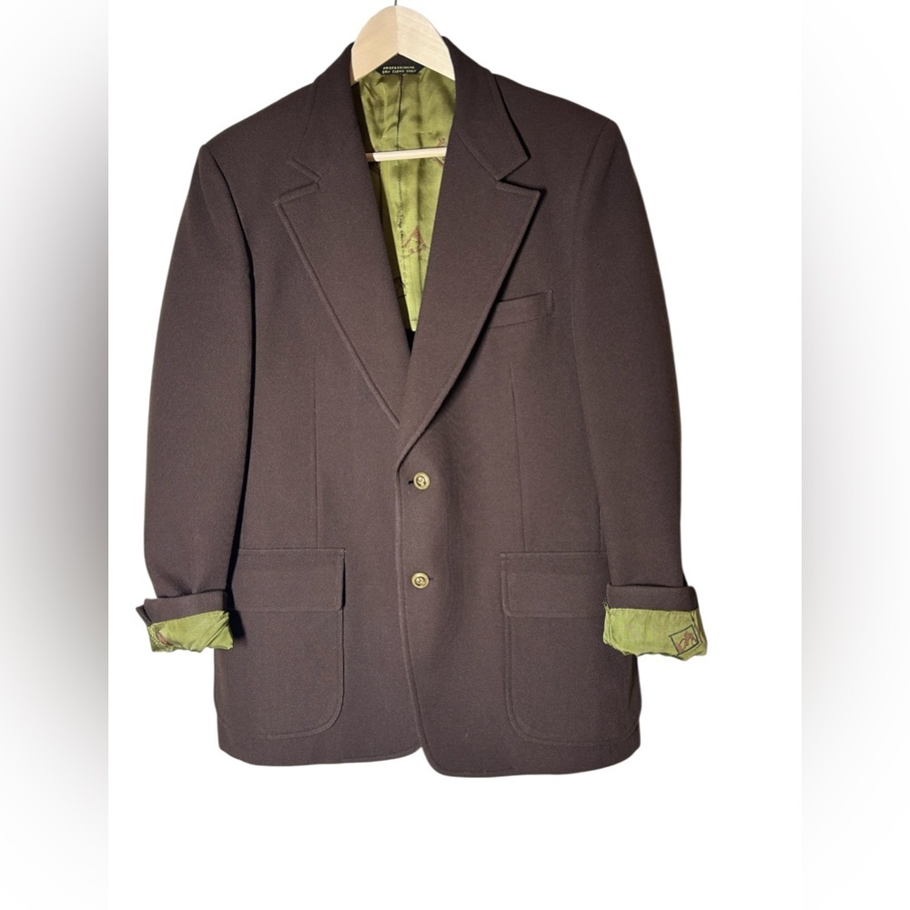 Vintage Michaels/Stern Brown Oversized Single Breasted Blazer Size L - Picture 8 of 14